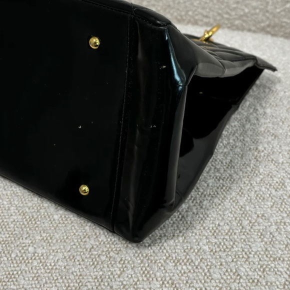 Authentic Chanel Patent Grand Shopping Tote GST Black - Picture 8 of 12